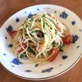 ★りなんち★'s cooksnap of when they made トマトと大葉の柚子胡椒香る☆冷製パスタ.