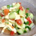 olive11's cooksnap of when they made トマトときゅうりのみ！3分サラダ.