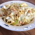 うまくできるか's cooksnap of when they made 簡単！キャベツとツナの和風パスタ！.