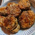 ロミみ's cooksnap of when they made 簡単★ひじきと葱の鶏挽肉照焼つくねバーグ.