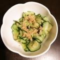 ゴロみかん's cooksnap of when they made ごま油香るツナとキュウリ和え.