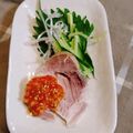 ねずみんパラダイス's cooksnap of when they made 塩豚　蒸してジューシー～薬味ソースがけ.