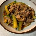 ☆mami's cooksnap of when they made 豚肉とズッキーニのピリ辛炒め.