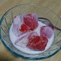 よぉぎゅると's cooksnap of when they made かけるだけ。冷凍スイカ豆乳。.