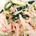 KAORULALA's cooksnap of when they made えのきときゅうりとカニかまのわさびマヨ.