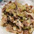 ねぞろ's cooksnap of when they made 豚こまときゃべつの塩こうじ和え.