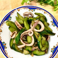 ちーぱっくん's cooksnap of when they made イカときゅうりのオイスターソース炒め.