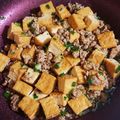 けい＆まみち's cooksnap of when they made 厚揚げと挽肉の炒め物.