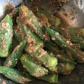 R2016's cooksnap of when they made オクラの胡麻和え.