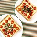 ふたごゆき's cooksnap of when they made トマトの和風トースト♪.