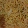 もちうさっち's cooksnap of when they made キムチと牛乳で★キムチクリームパスタ.