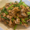 柴犬のお顔☆'s cooksnap of when they made 豚肉とにんにくの芽でオイスターソース炒め.