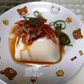 さーパパ's cooksnap of when they made 夏にピッタリ！ゴマキムチ冷奴♪.