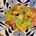 a15man's cooksnap of when they made 海老とセロリのパセガリバタ醤油★.