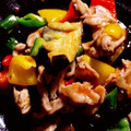 ミルウノ's cooksnap of when they made 豚こまとナスとピーマンのチリソース炒め.