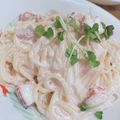トトLOVE's cooksnap of when they made 本格濃厚明太クリームパスタ.