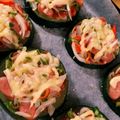 ジロエモン's cooksnap of when they made 色鮮やか♡ズッキーニピザ.