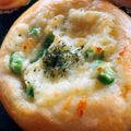 ひまわり⭐️'s cooksnap of when they made ふわふわ惣菜パン!!じゃがいも枝豆パン☆.