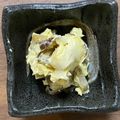 よーよー1970's cooksnap of when they made 刻みいぶりがっこのクリームチーズ和え.