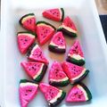 ネコネコやっさん's cooksnap of when they made 夏❈スイカのアイスボックスクッキー.