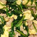 とかげのおかあさん's cooksnap of when they made ほうれん草と豚肉の卵炒め.