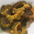 みき☆ハチ's cooksnap of when they made 揚げない!!ゴーヤのカレー唐揚げ♡.