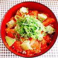 MINARIN5's cooksnap of when they made サーモン&アボカド→丼にいかが？.