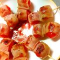 oninopantu's cooksnap of when they made トマトベーコン（アウトドア料理）.
