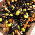 もこもこぼんぼん's cooksnap of when they made アレンジ自在★作り置き！大量ひじきの煮物.