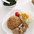 クックYFJTIG☆'s cooksnap of when they made もち麦で美味♡シンガポールチキンライス風.