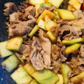 クックeni☆'s cooksnap of when they made すいかの皮と豚肉の甘辛炒め.