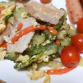 ソラねこ22's cooksnap of when they made 超簡単！ゴーヤと豚バラのとろ〜り卵炒め.