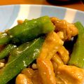 くるくるかなん's cooksnap of when they made 鳥もも肉とオクラのコッテリ炒め.