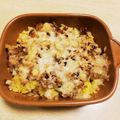 take♪aki♪'s cooksnap of when they made ひき肉とポテトの簡単レンチン！チーズ蒸し.
