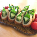mayuyuキッチン's cooksnap of when they made ちくわときゅうりにシソ巻いて♪簡単一品.