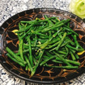 Satoco❋'s cooksnap of when they made ビールに合う☆ささげの塩炒め♪.