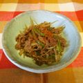 龍青空ママ's cooksnap of when they made 牛肉とゴボウの炒め物.