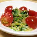 ハロゲン's cooksnap of when they made ✿水菜と❀プチトマトの✿ゴマ味噌和え.