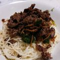 Krim's cooksnap of when they made 牛肉のしぐれ煮と大葉のそうめん.