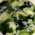 まきのすけ☆彡's cooksnap of when they made キュウリとわかめの冷たいスープ.