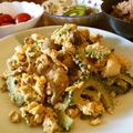 クック15FFG6☆'s cooksnap of when they made 一人暮らしのゴーヤチャンプルー.
