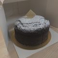 NaaaaTasU's cooksnap of when they made 板チョコ１枚　簡単ガトーショコラ　.