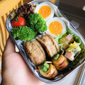 tsunamon's cooksnap of when they made いんげんのちくわ巻き.
