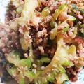 のぶ代's cooksnap of when they made ピリ辛☆ゴーヤ肉味噌炒め.