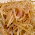153m242's cooksnap of when they made もやしとベーコンのバター炒め.