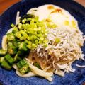 Cookie☆s's cooksnap of when they made しらす入り！オクラと長芋のサラダうどん.