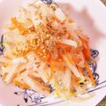 horseland's cooksnap of when they made もやし大根にんじんのナムル風.