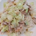 こうママ♡'s cooksnap of when they made * 豚バラの塩そうめんチャンプルー *.