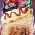 ふわりぃ★'s cooksnap of when they made チキンライス弁当.