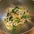 きじとら☆'s cooksnap of when they made 超簡単☆人参・ほうれん草・モヤシのナムル.